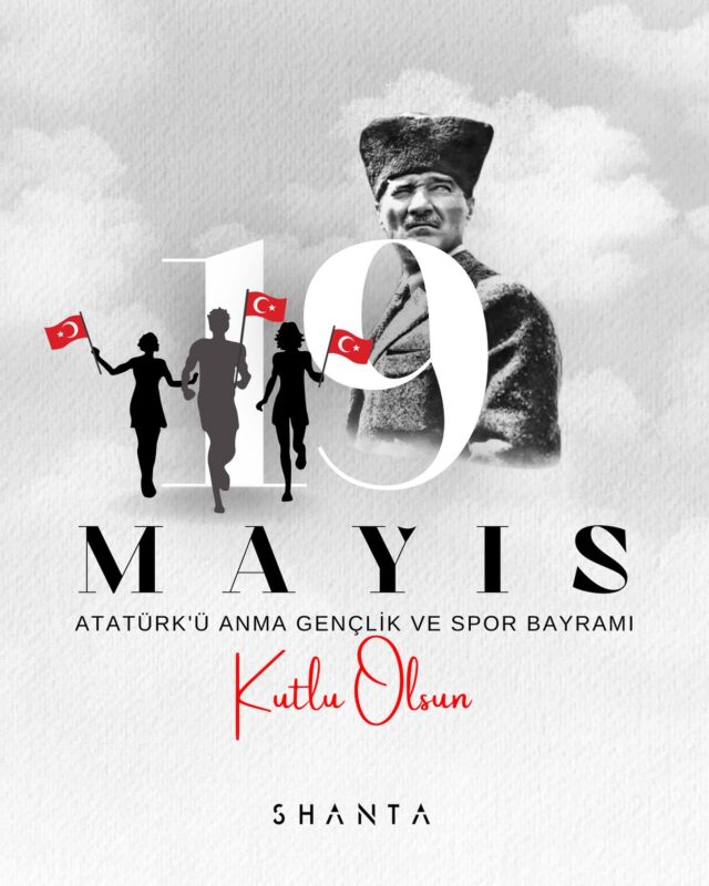 19 Mayıs Atatürk’ü Anma, Gençlik ve Spor Bayramı kutlu olsun!
Geleceğe umutla bakan, güçlü ve özgür kadınların ilhamıyla şekillenen Shanta, genç ruhu ve dinamizmiyle bu özel günü gururla kutluyor.
Bugün; cesaretin, inancın ve bağımsızlığın sembolü.
Biz de kendi yolumuzu çizerken, bu ruhu her adımda taşımaya devam ediyoruz.

#19Mayıs #Atatürk #GençlikVeSporBayramı #ShantaRuhu #ShantaBag #KadınGücü #İlhamınıTaşı #ShantaStili